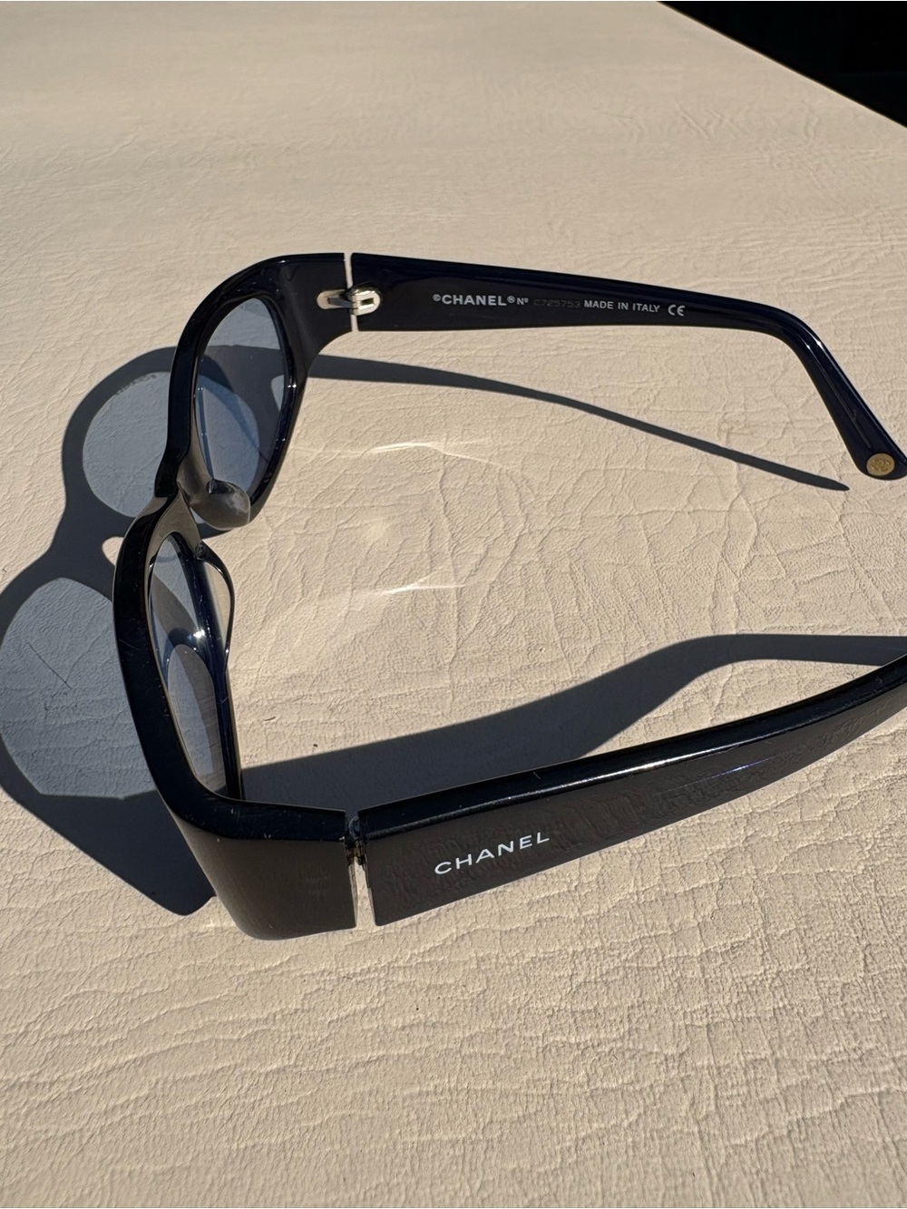 Vintage Chanel 5004 Black Women's Oval Sunglasses - Picture 3 of 7